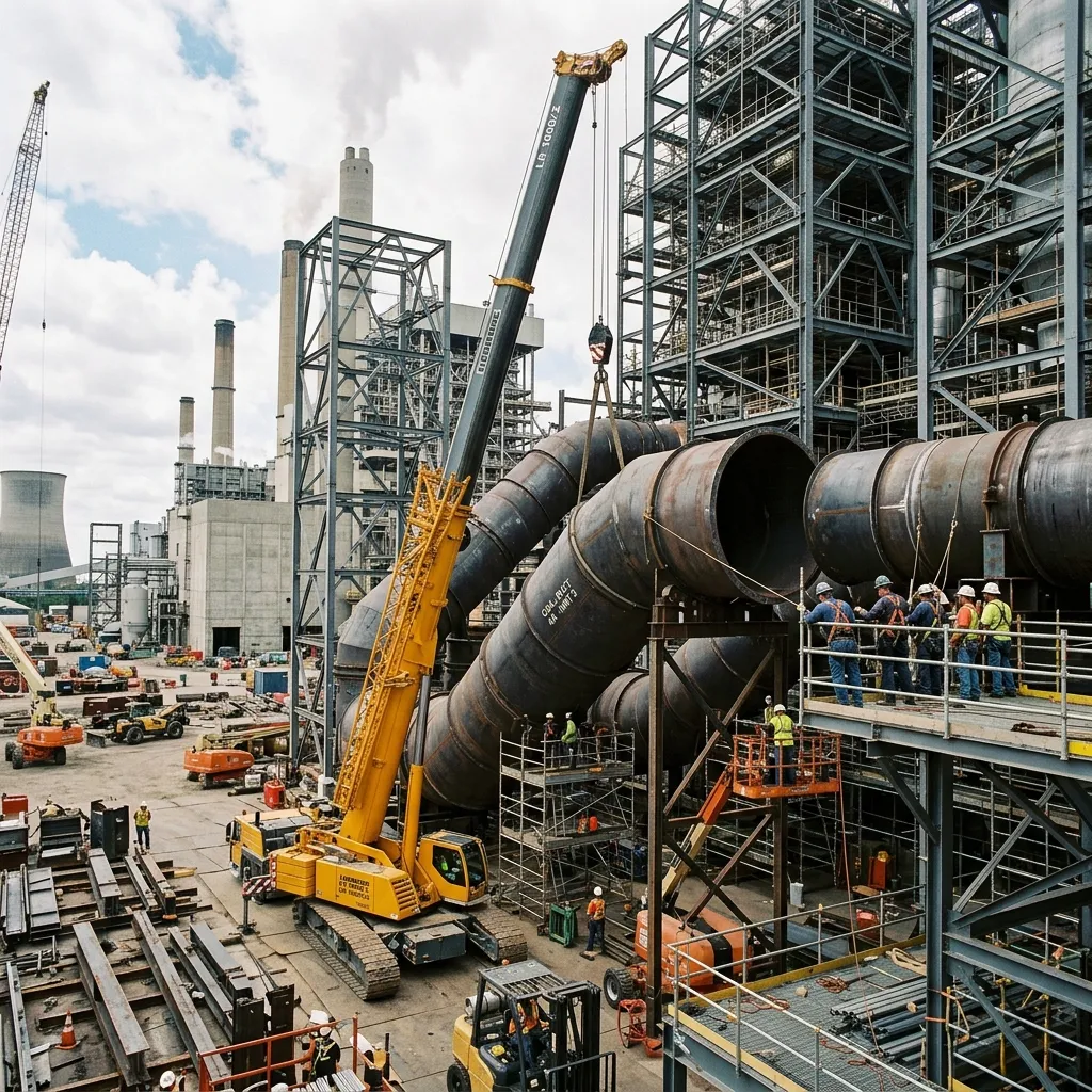 Buxar – Ducting & Coal Pipe Erection
